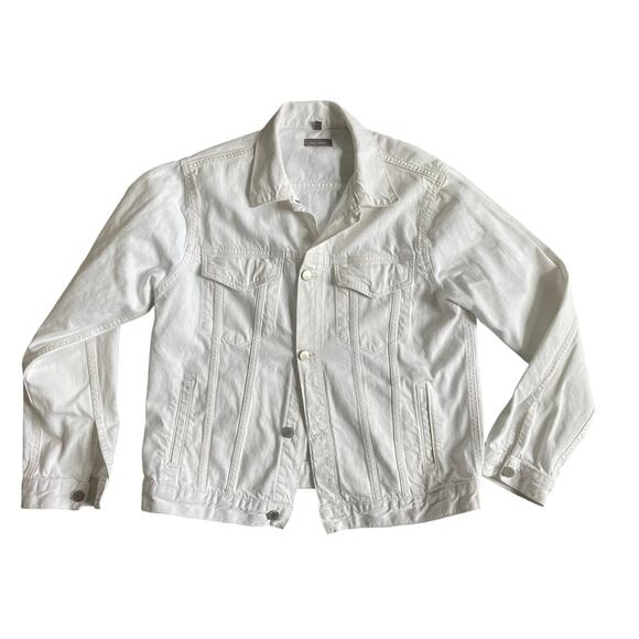 DL1961 White Denim Jean Jacket Size Large - Picture 1 of 5